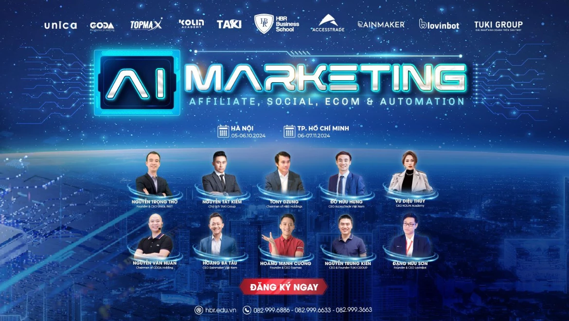 Hé lộ dàn diễn giả tại AI Marketing 2024 TP. Hồ Chí Minh