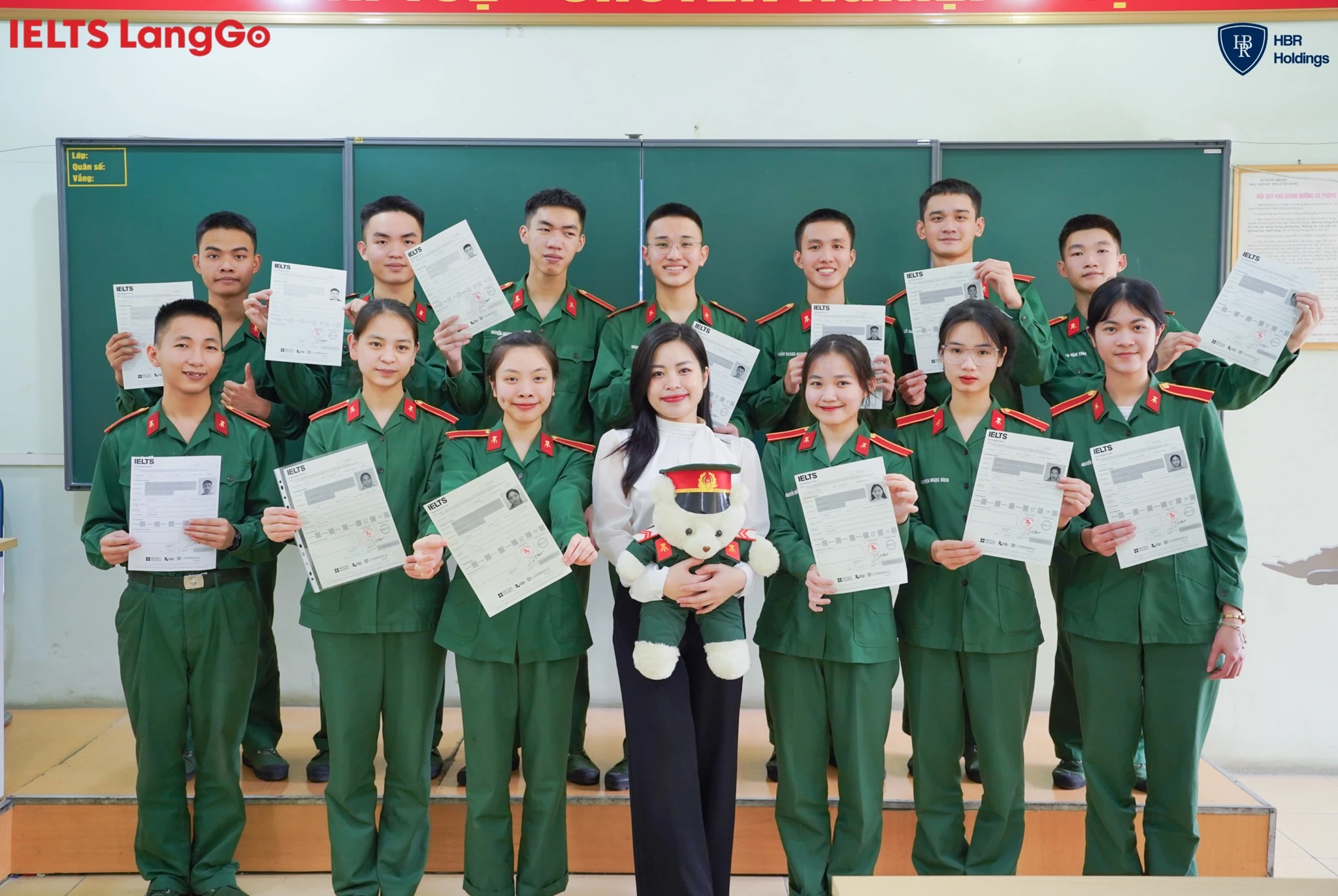Vinh danh 15 sinh viên Học viện Kỹ thuật Quân sự – Bứt phá 2.5 band điểm IELTS chỉ sau hơn 2 tháng!